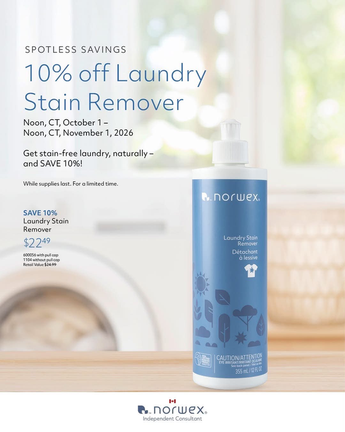 Norwex Laundry Stain Remover on a counter