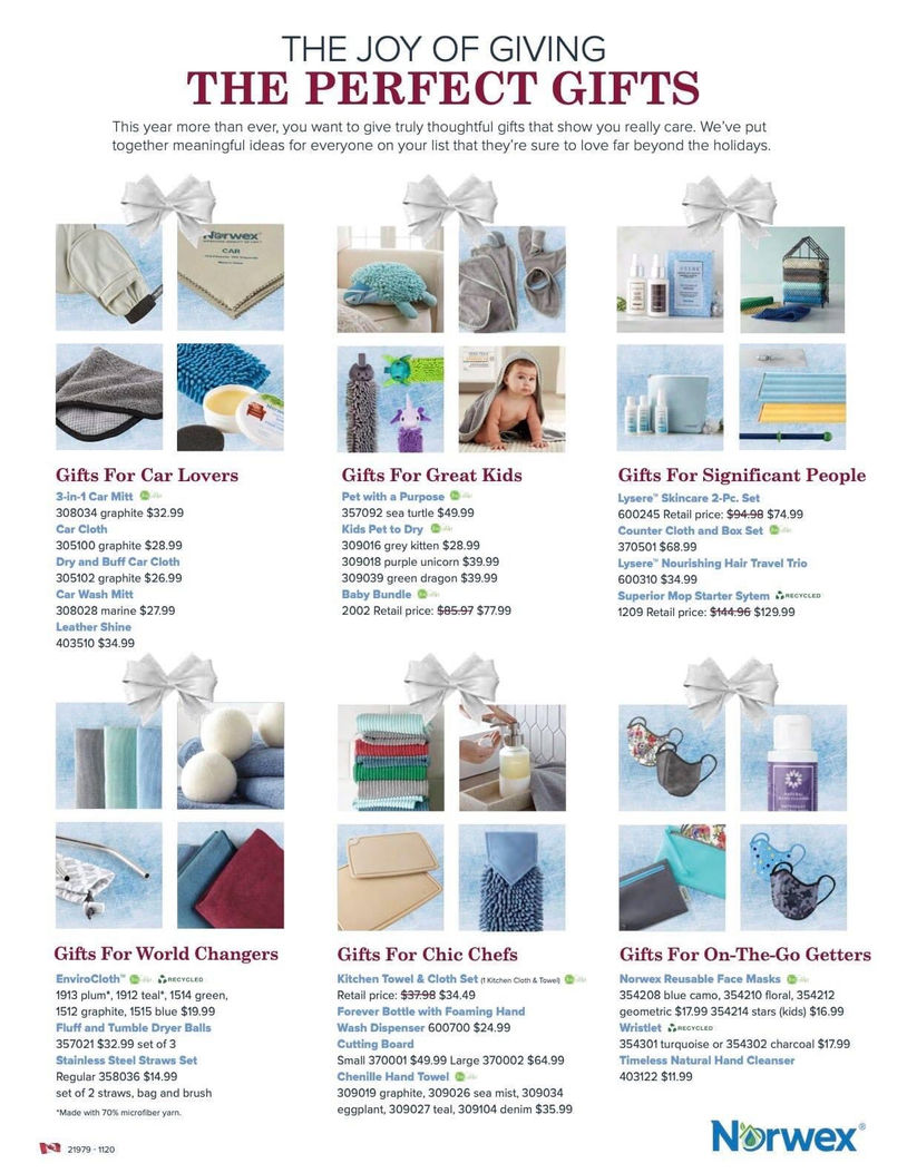 Norwex Christmas Gift Ideas are here!