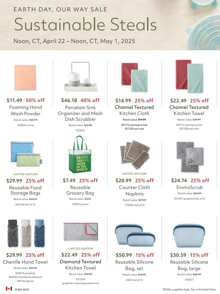 NORWEX EARTH DAY, OUR WAY SALE!