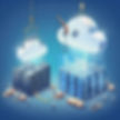 An illustration shows a server migration, with workers moving data from one set of servers to another, symbolising a cloud migration process. Two large clouds are suspended above server racks, representing cloud storage and server upgrades. The scene reflects the need for businesses to modernise outdated servers to protect critical data and avoid security risks and downtime, as emphasised by OCM Communications