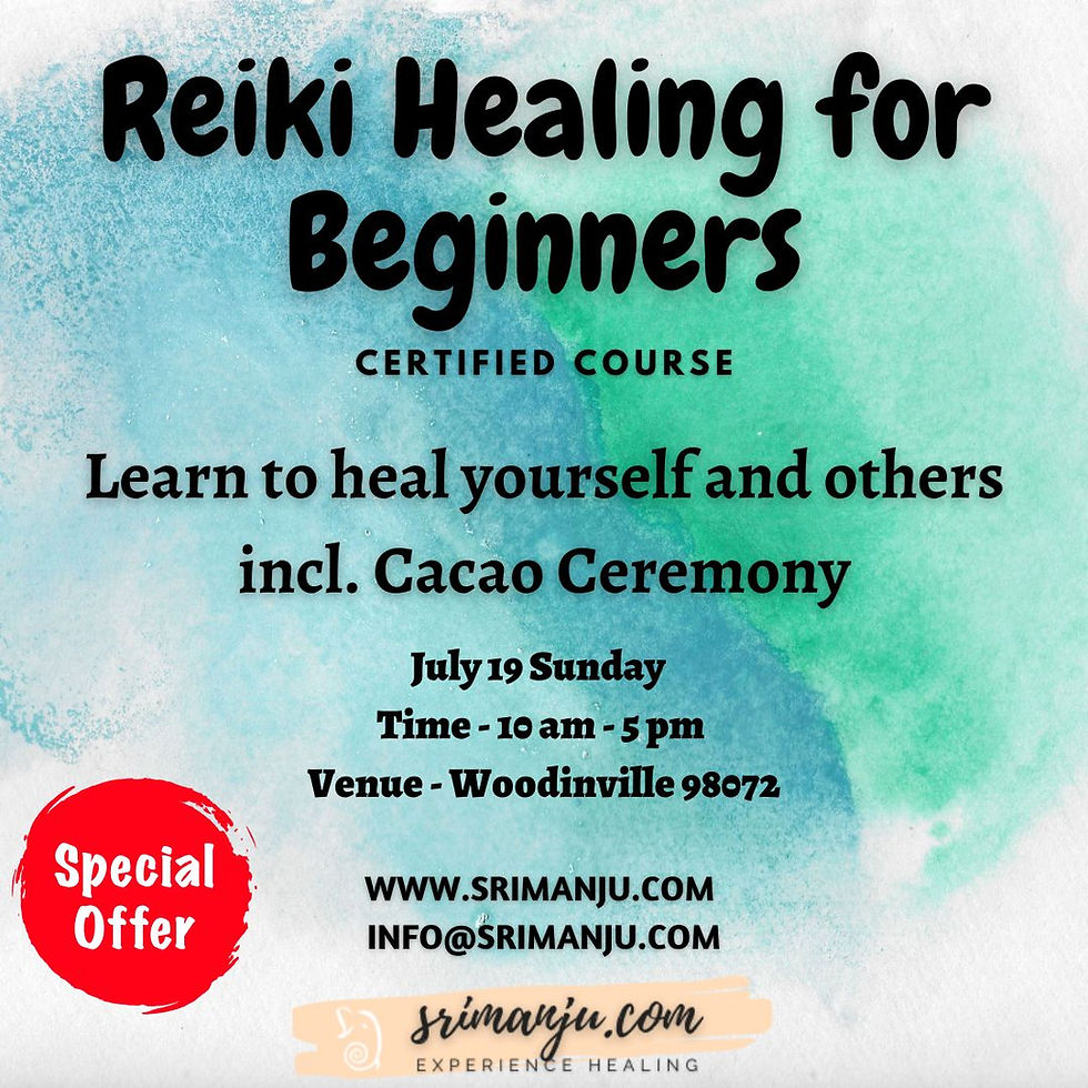 Reiki Beginners Level 1 - In person
