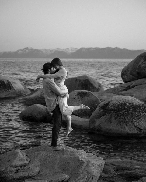 East shore Lake Tahoe engagement photography