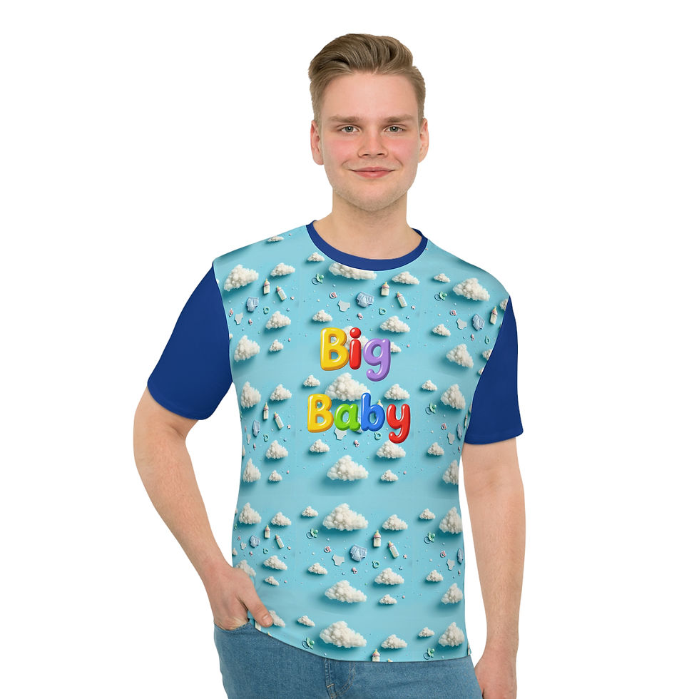 Thumbnail: Big Baby & clouds quality tee Shirt, Ships Worldwide