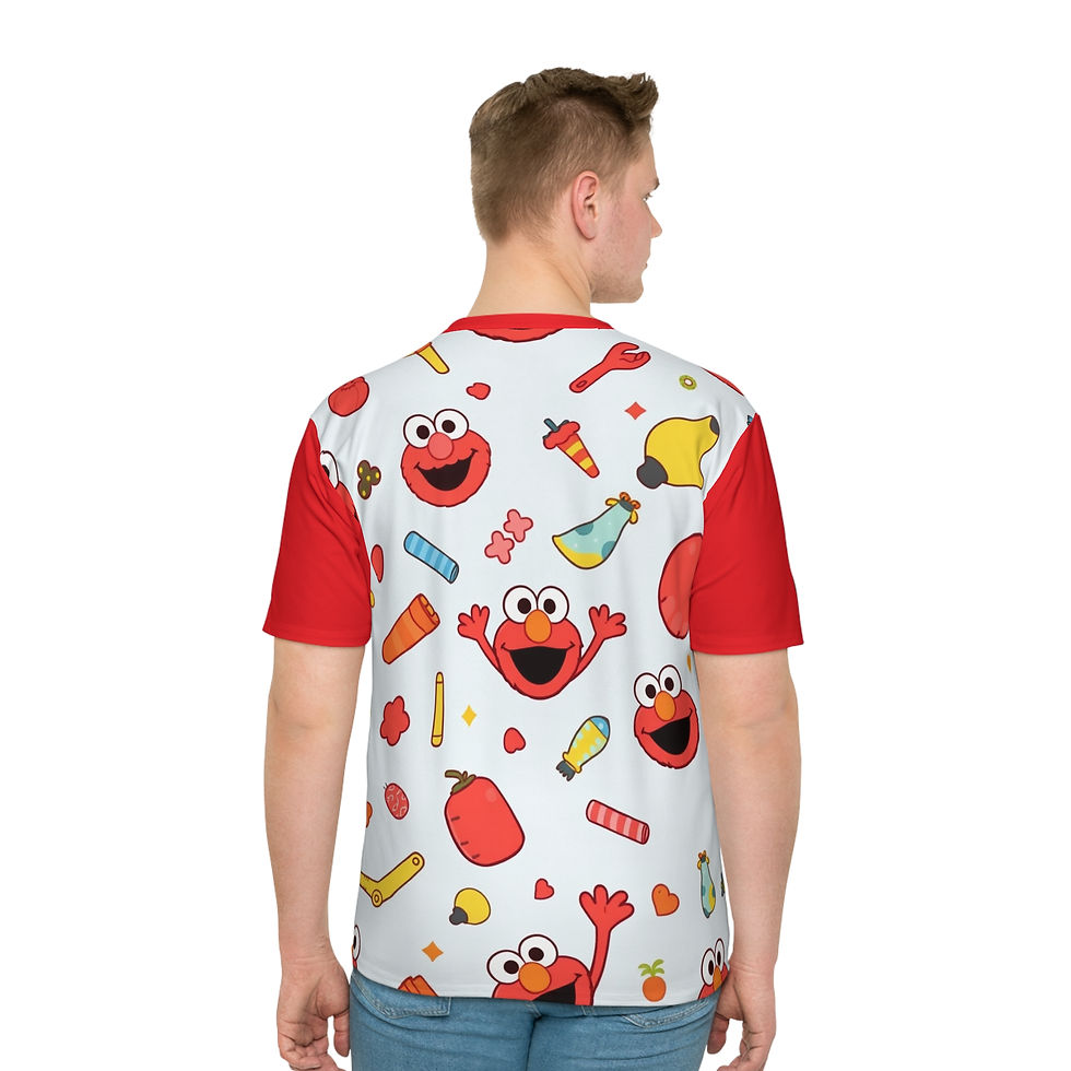 Thumbnail: Frogs n things nursery T shirt with red sleeves,  AOP Print Ships Worldwide