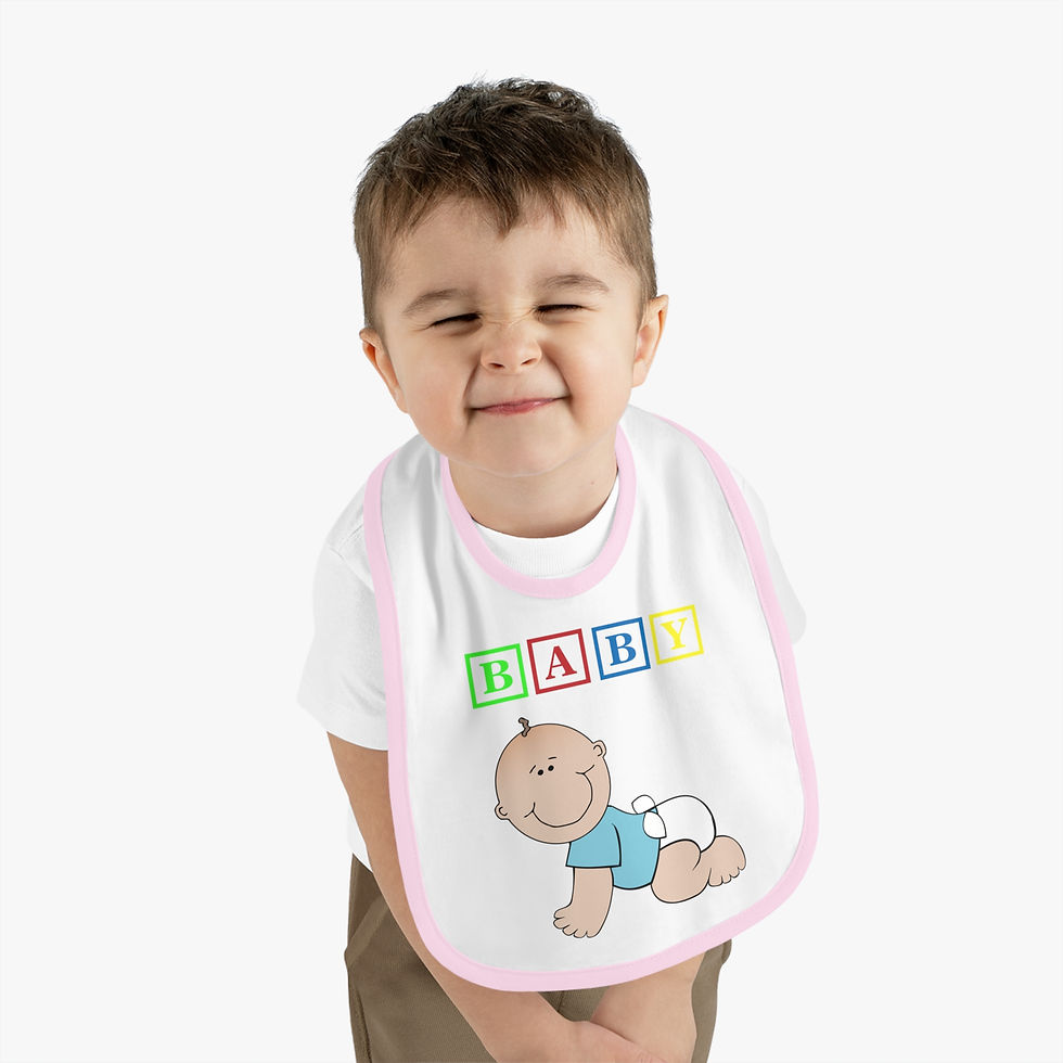 Miniatura: Diapered baby bib maybe possible for ABDL use AOP Print Ships Worldwide