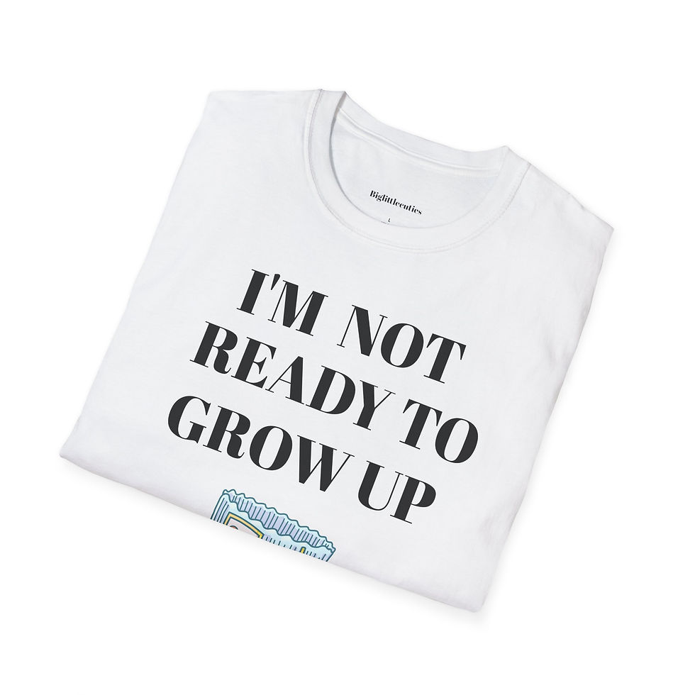 Thumbnail: Ready Grow Up. Plain back. T-Shirt, AOP Print Ships Worldwide