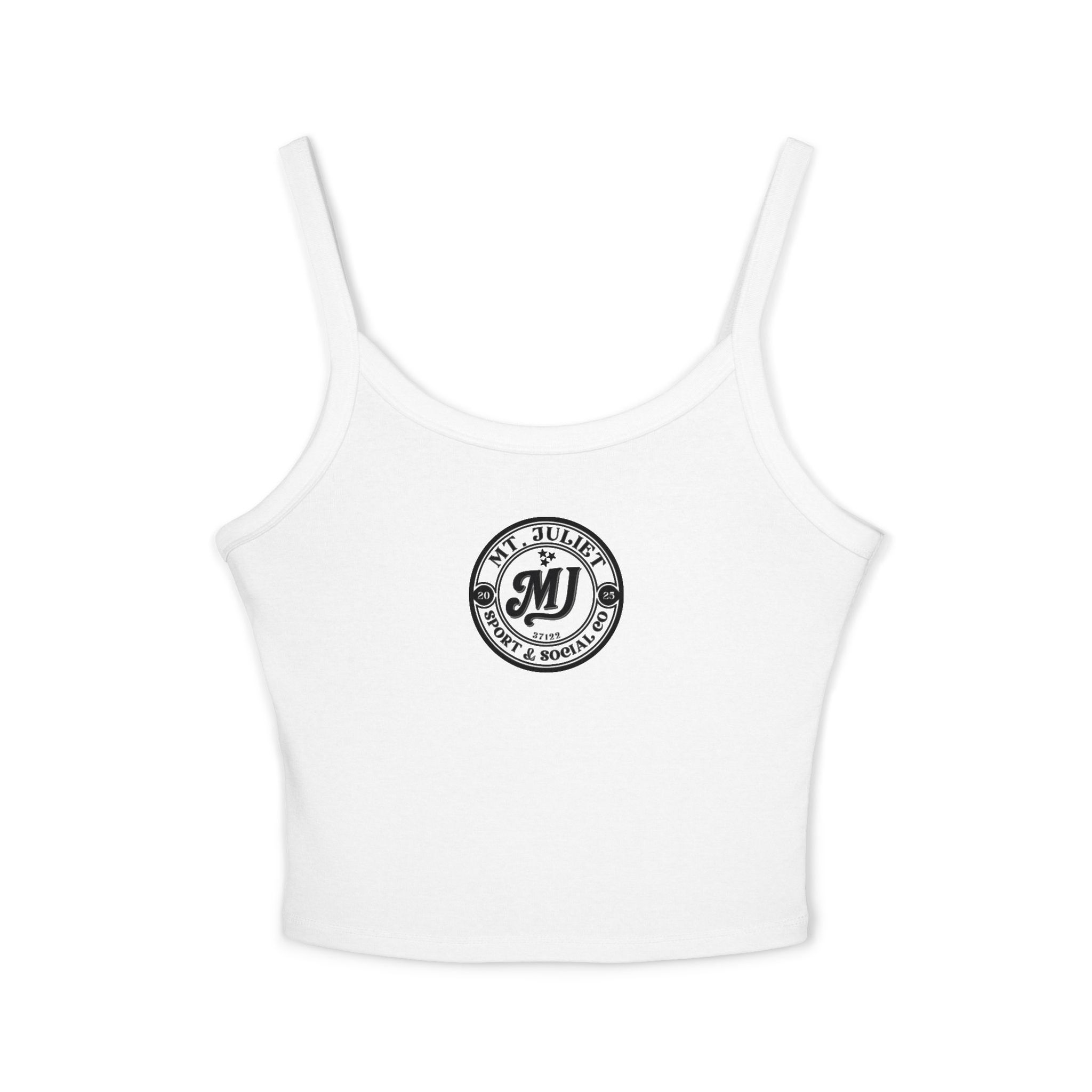 MJ Circle Logo Women's Spaghetti Strap Crop Tank