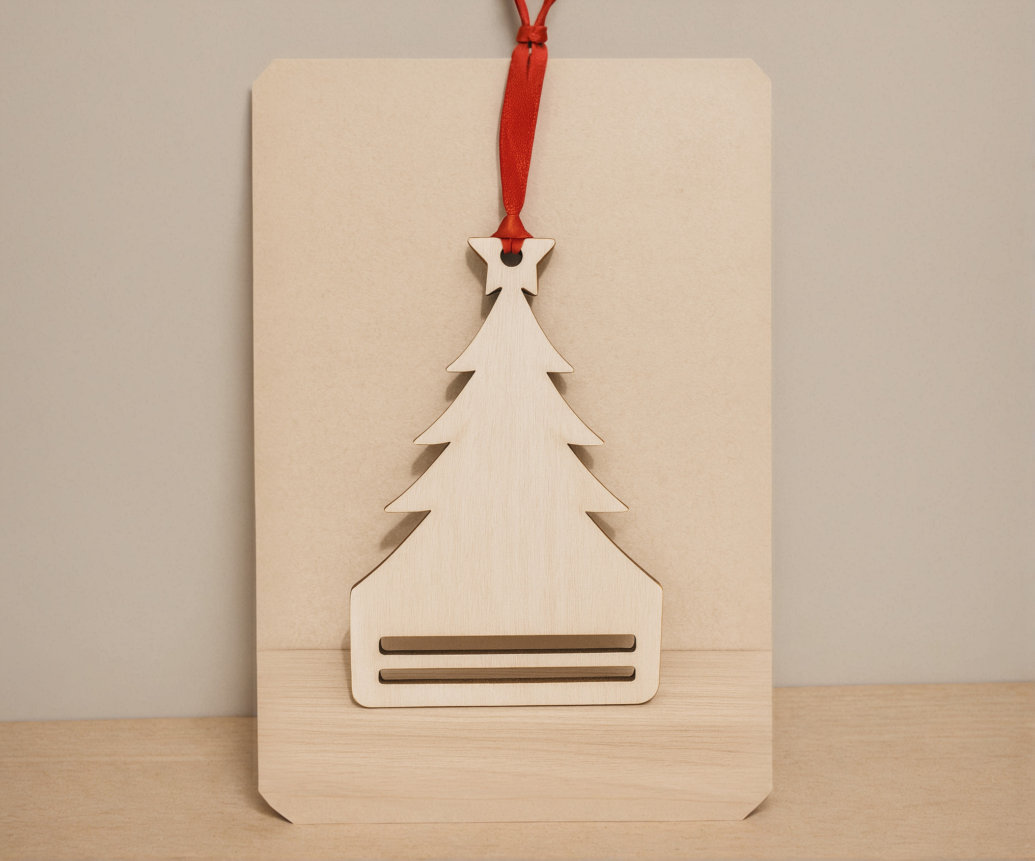 Christmas tree money bauble