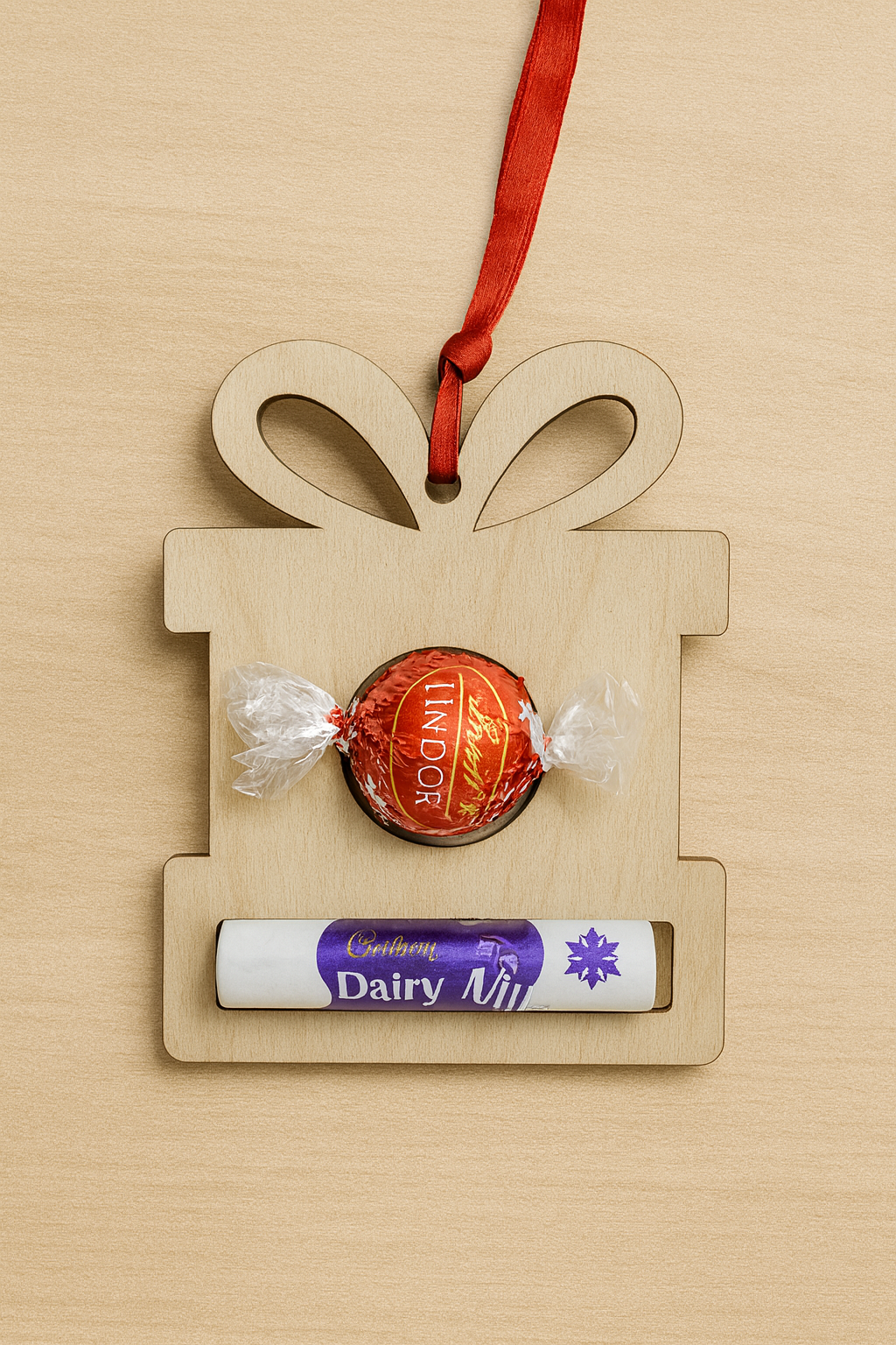 Christmas present money hanger