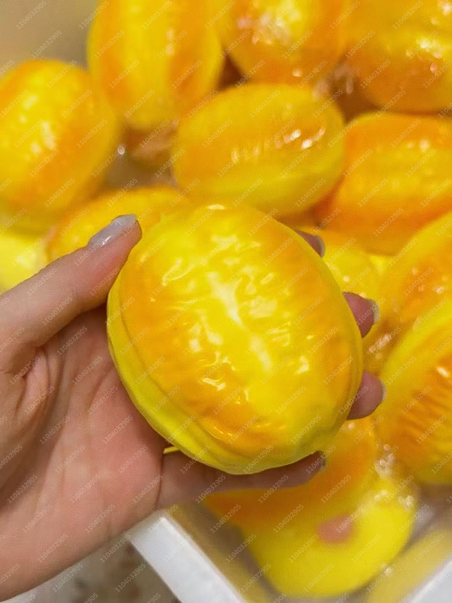 Bola antiestresse crocante em formato de pudim, bola macia em formato de comida