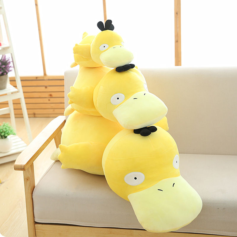 Almofada grande de 20 a 100 cm do Psyduck de Pokémon, brinquedo de pelúcia