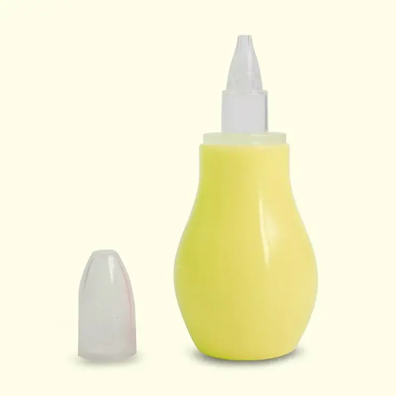 Aspirador nasal de silicone para bebês recém-nascidos, com sucção a vácuo.
