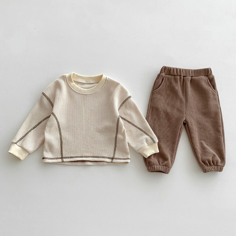 Conjunto infantil casual de primavera da MILANCEL