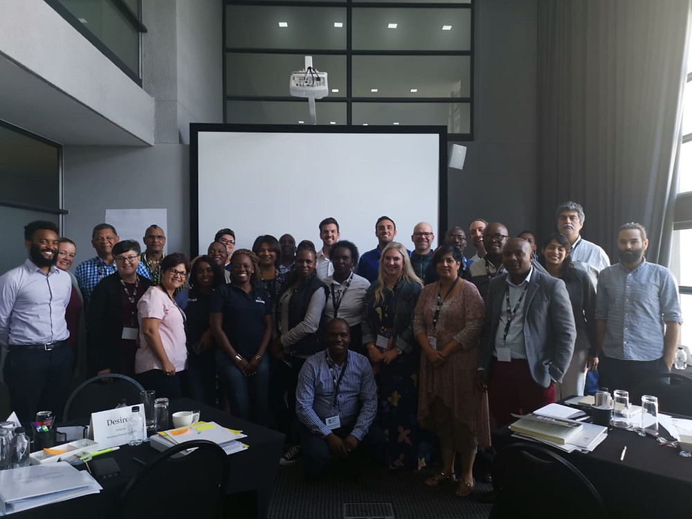 Coaches, principals and school leaders: group photograph at the second residential training course