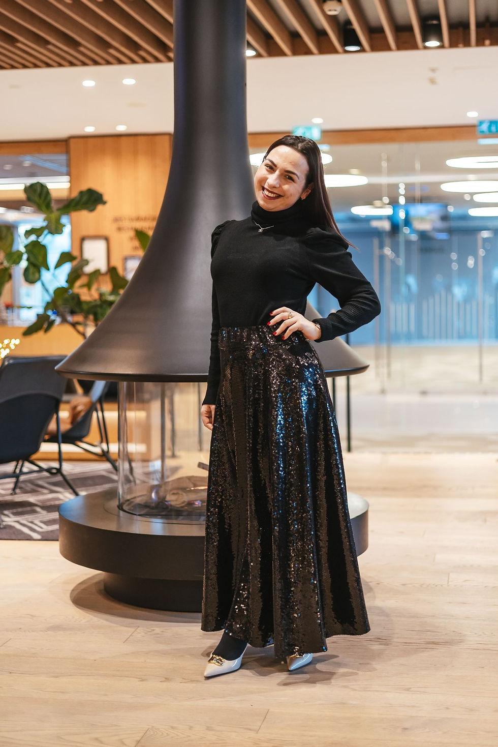 Miniatura: Gonna Paillettes Nera