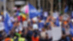 The crowd outside of Parliament House. (Credit: Hudson Farr)