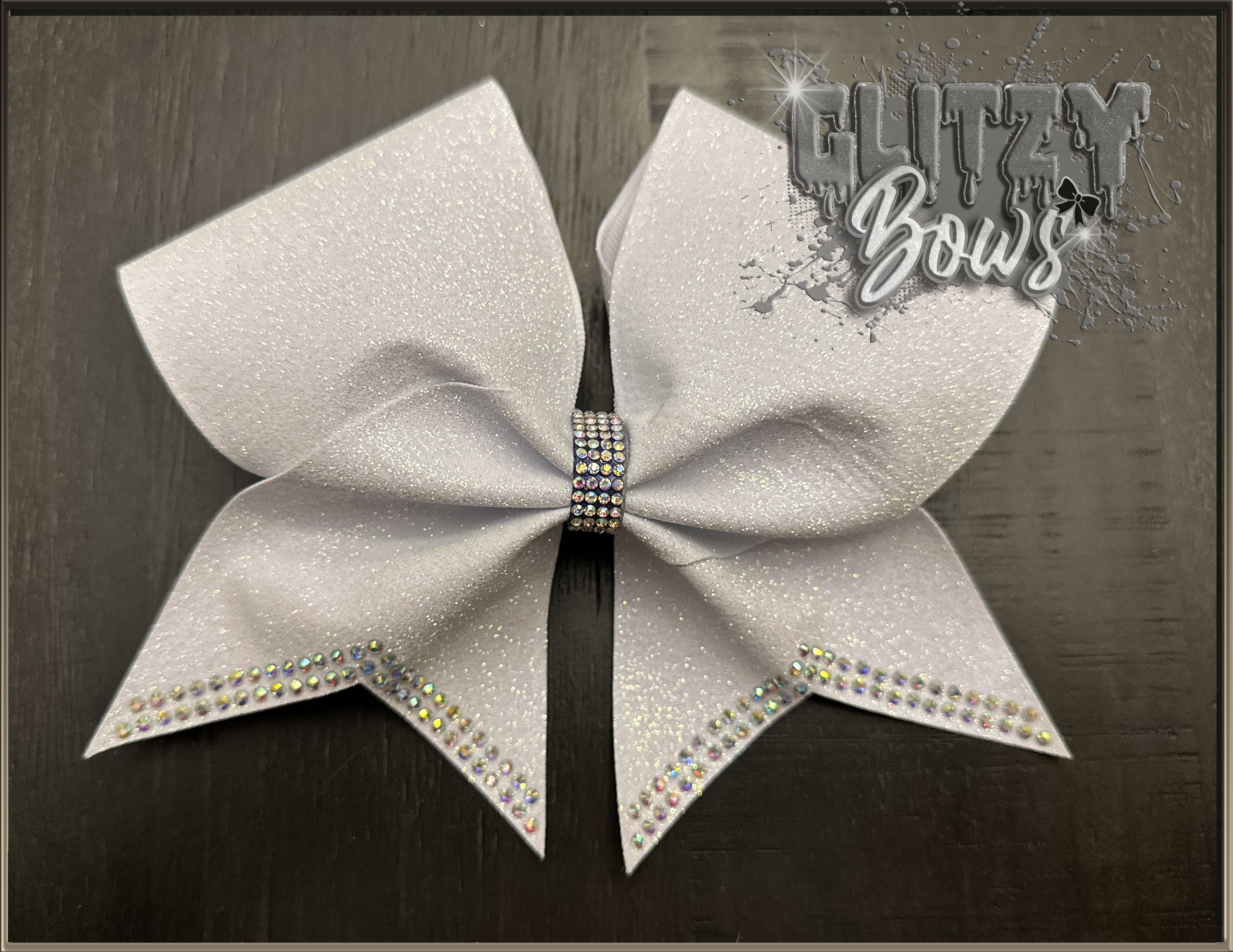 Glitter White with a hint of bling