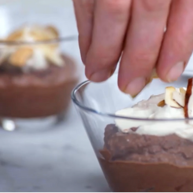 Low Carb Dark Chocolate Almond Mousse