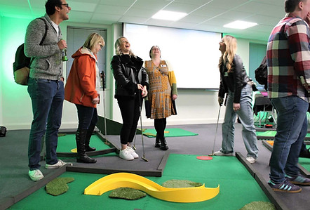 Crazy golf course hire for corporate conference