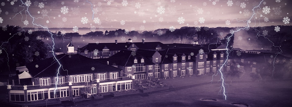 A spooky murder mystery venue at christmas time