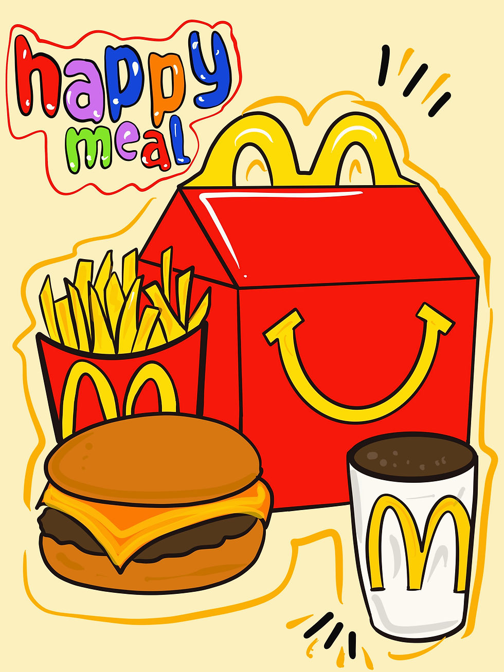 Happy Meal Paint Party