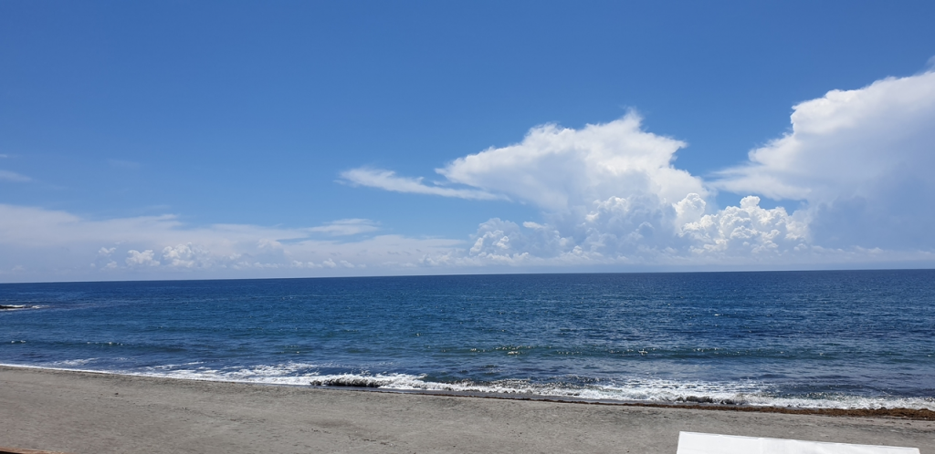Subtle waves by the beach at Kahuna Beach Resort in San Juan La Union
