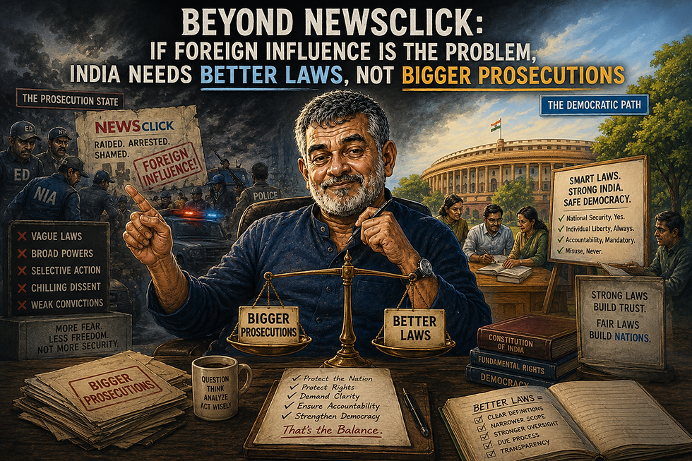 Better Laws, Not Bigger Prosecutions