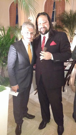 Diego Cosac com o cerimonialista Roberto Cohen