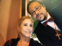 Diego Cosac com Madeleine Saade (Djon)