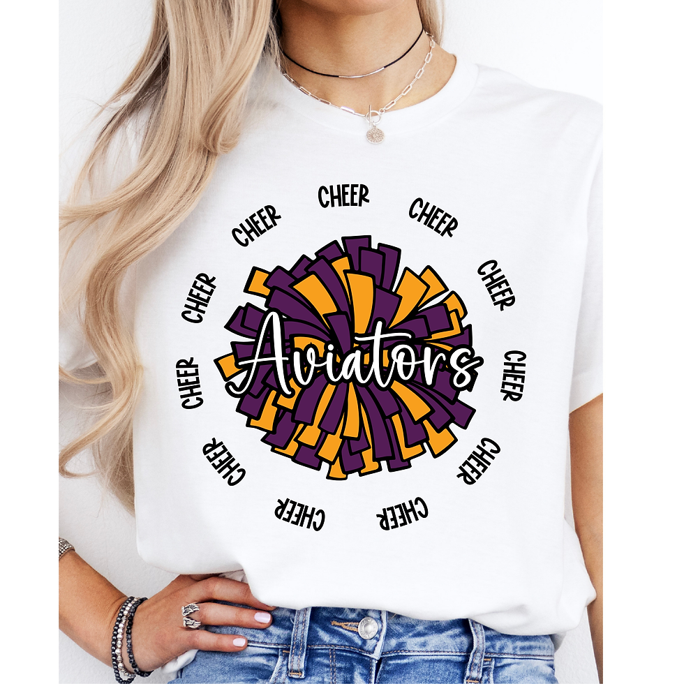Thumbnail: Aviators Cheer PomPom || Gildan || Wee Aviators