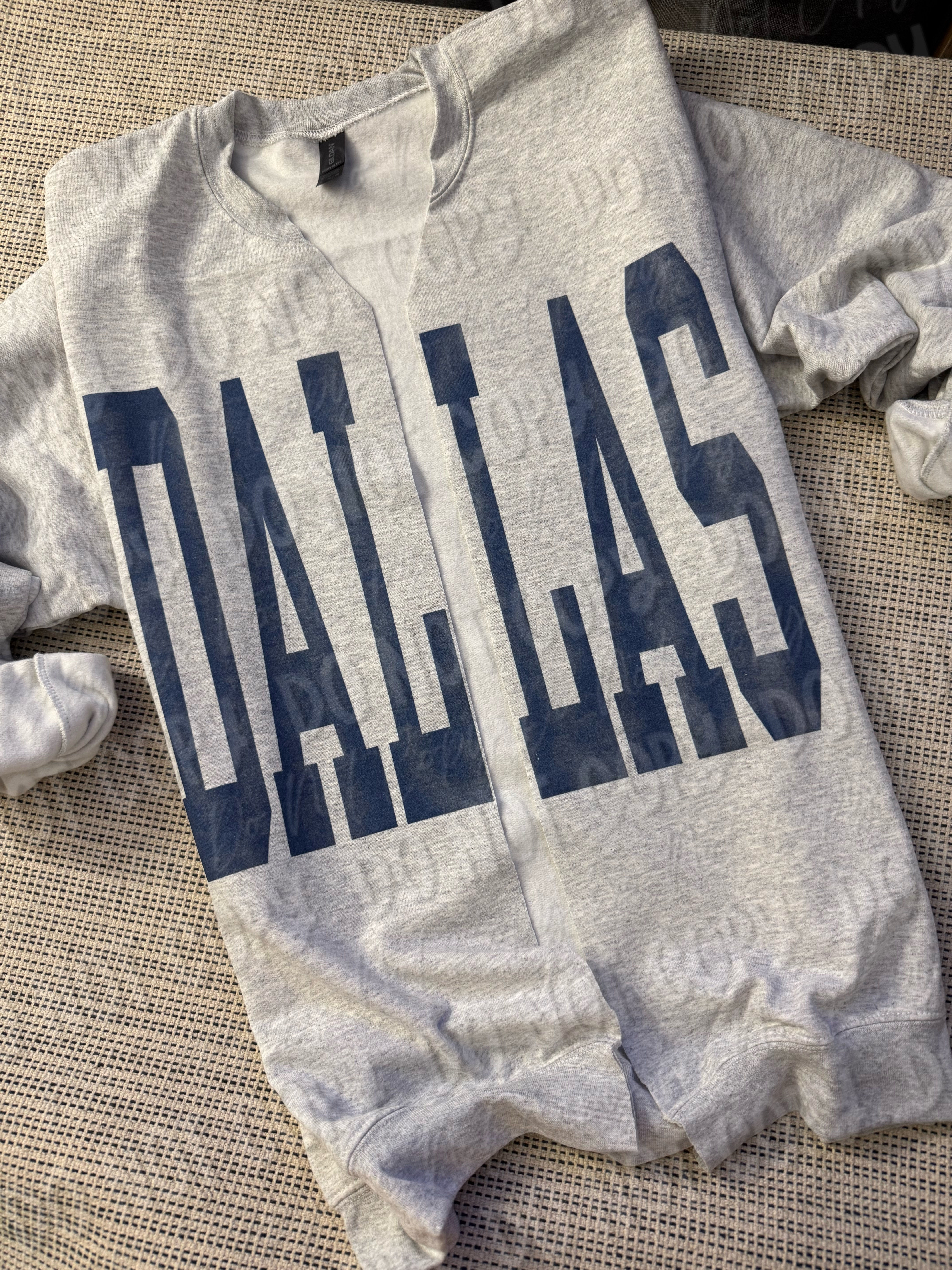 Dallas Crewneck || Split AND Not Split Options Available