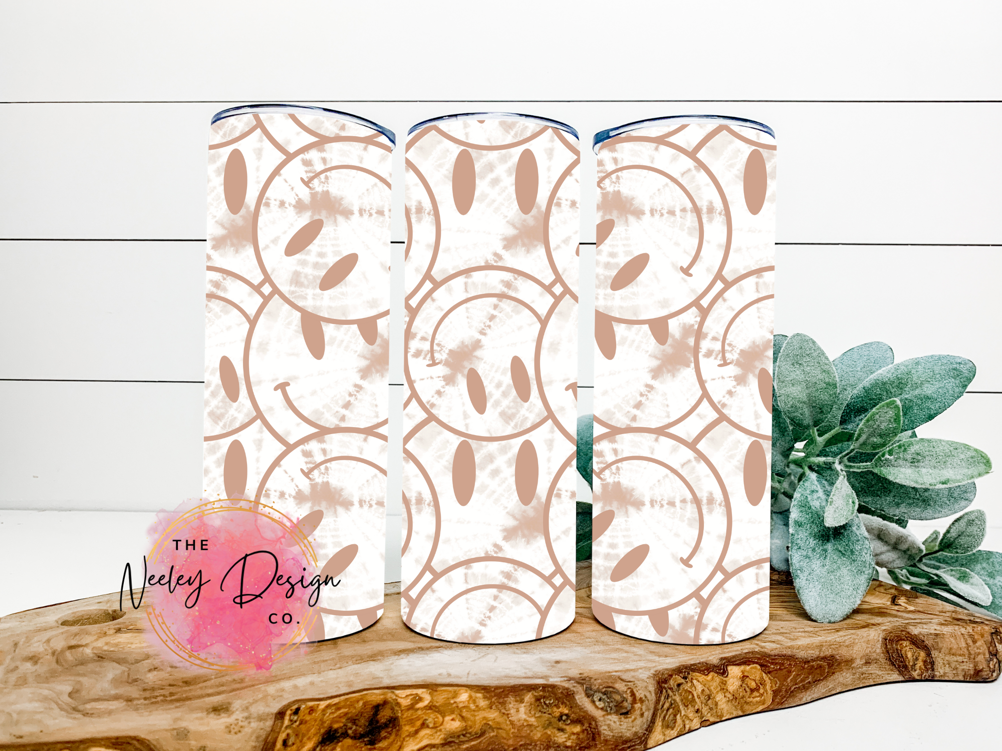 Tie Dye Smiley Tumbler