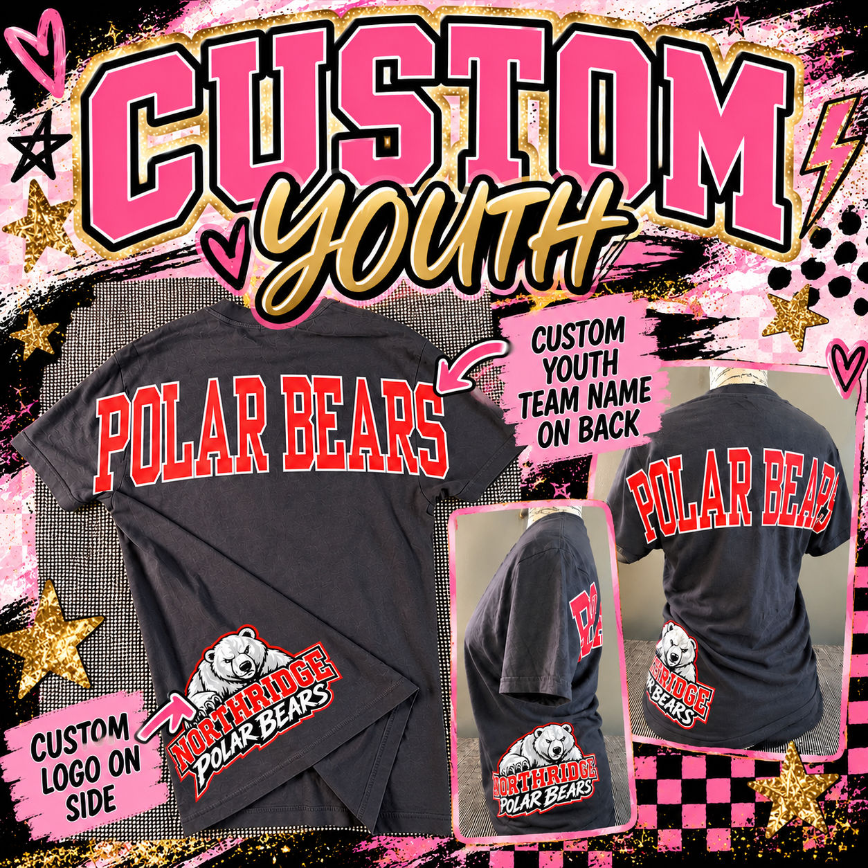 CUSTOM YOUTH Oversized Varsity Mascot