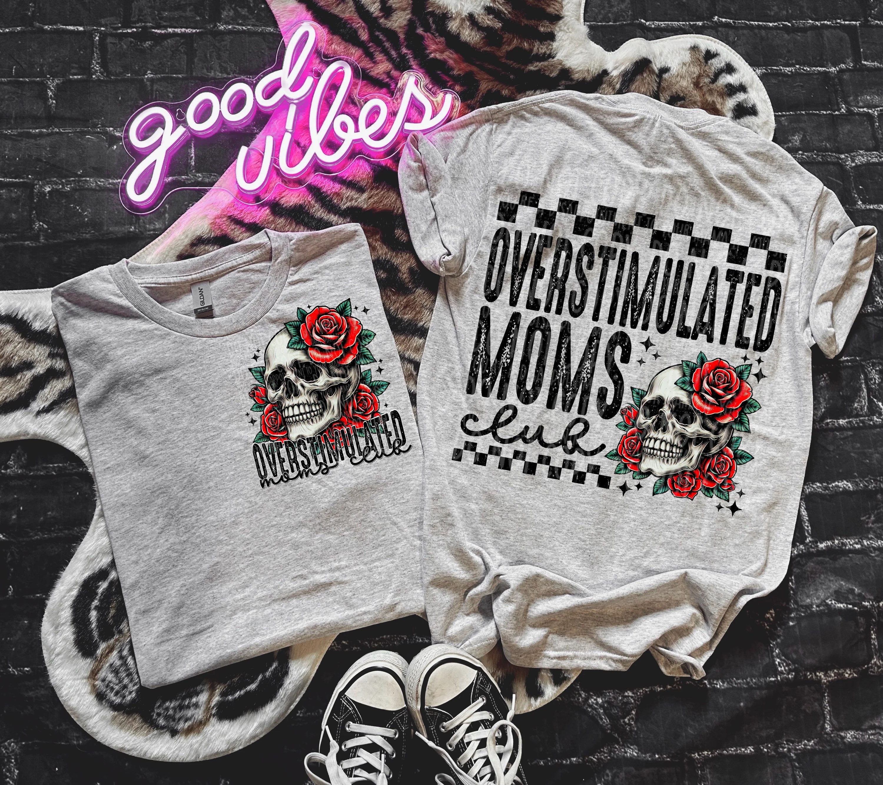 Overstimulated Moms Club Skellie & Roses