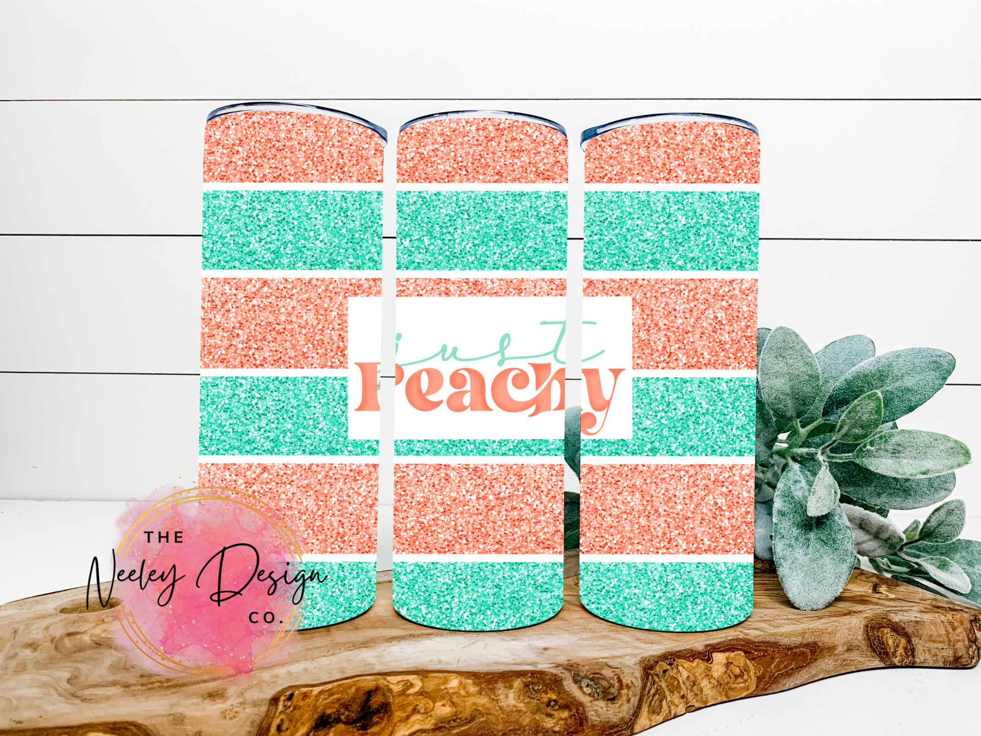Just Peachy Stainless Steel Tumbler
