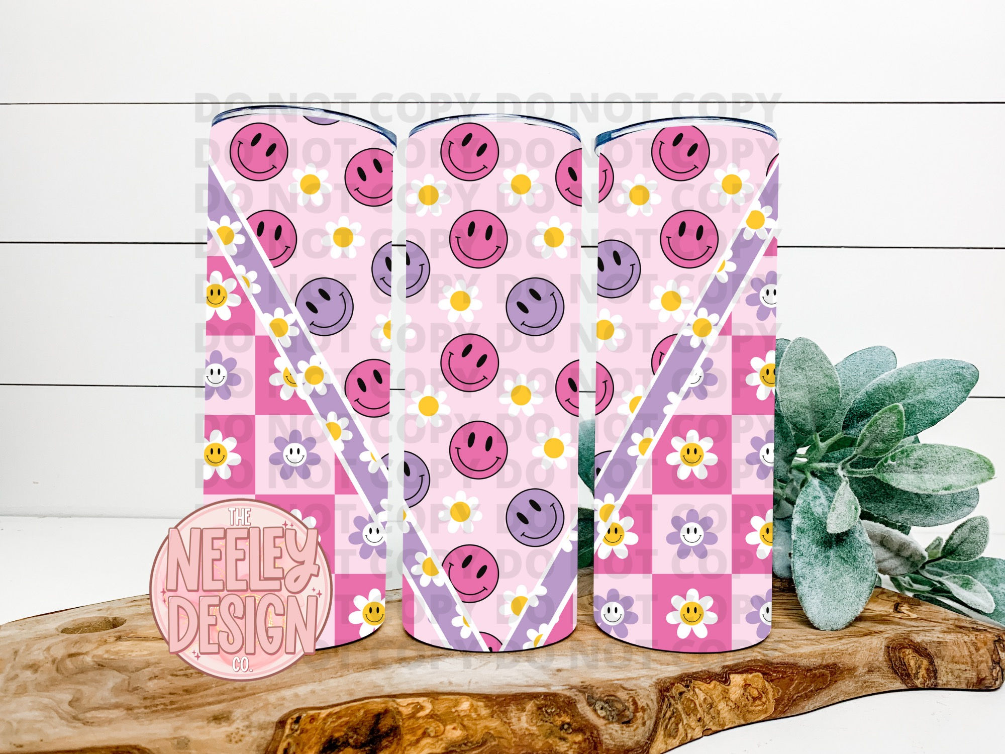 Smiley Daisy V Split Tumbler