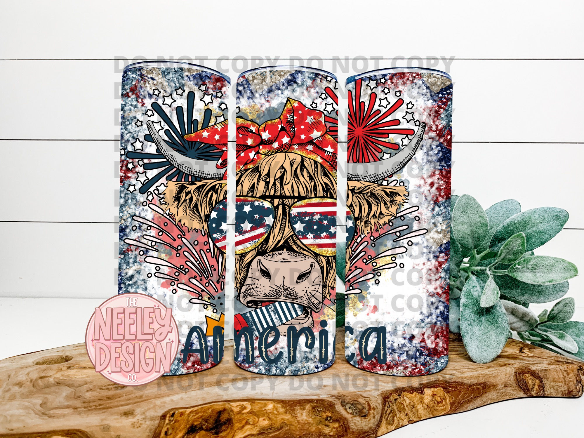 America Highland Cow Tumbler