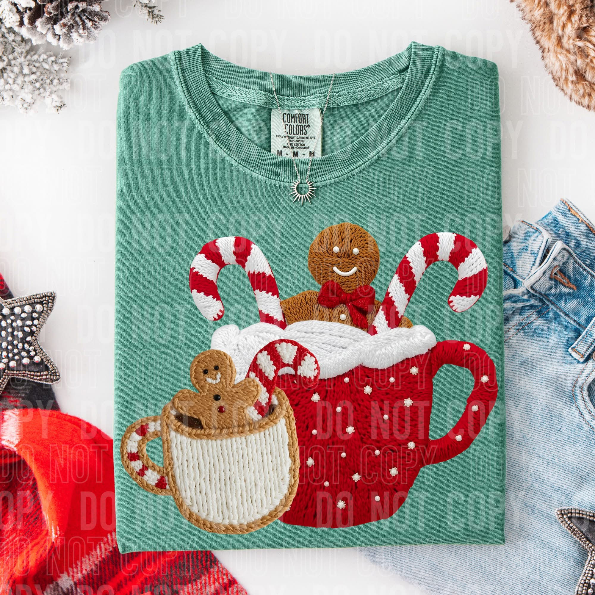 Gingerbread Drinks Faux Yarn (Not A Patch)
