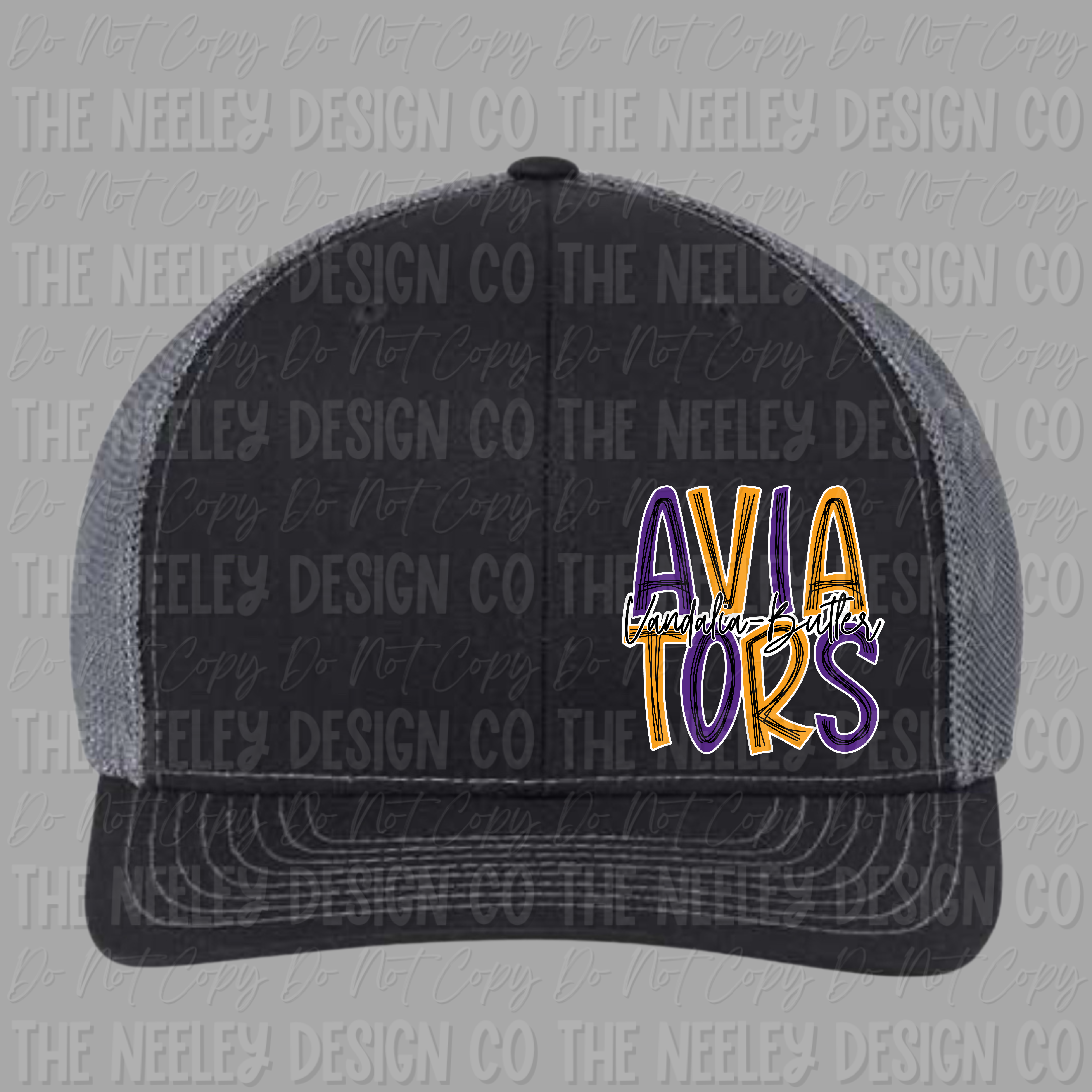Vandalia - Butler Aviators - Doodle Letters - Hat