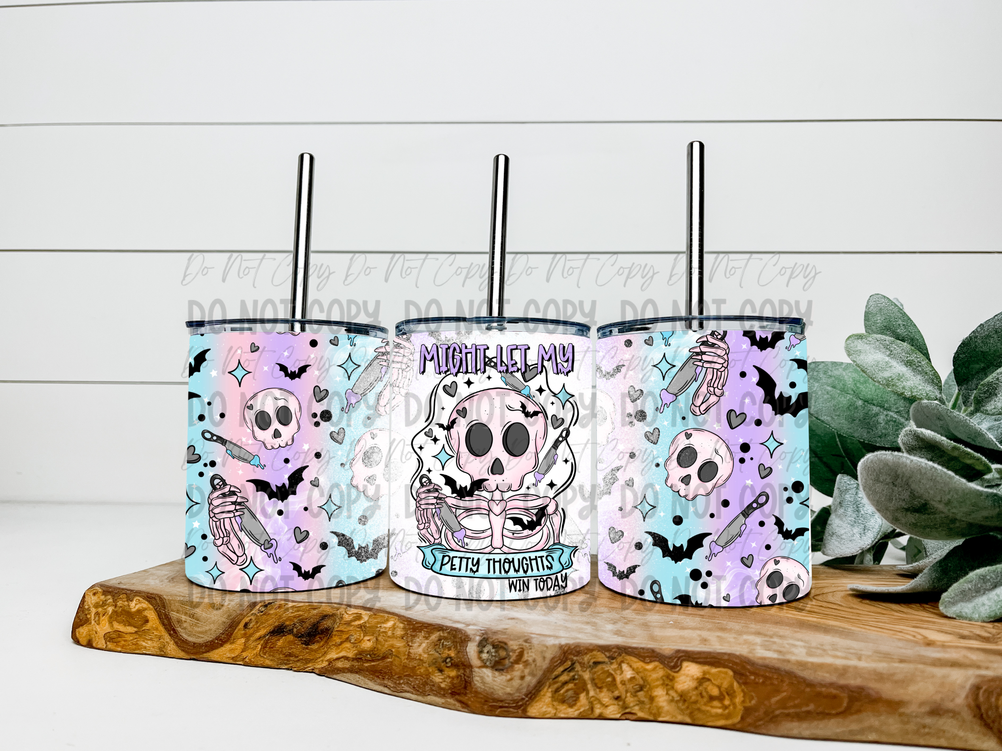 Might Let My Petty Thoughts Win Today Colorful - 12oz Low Ball Tumbler