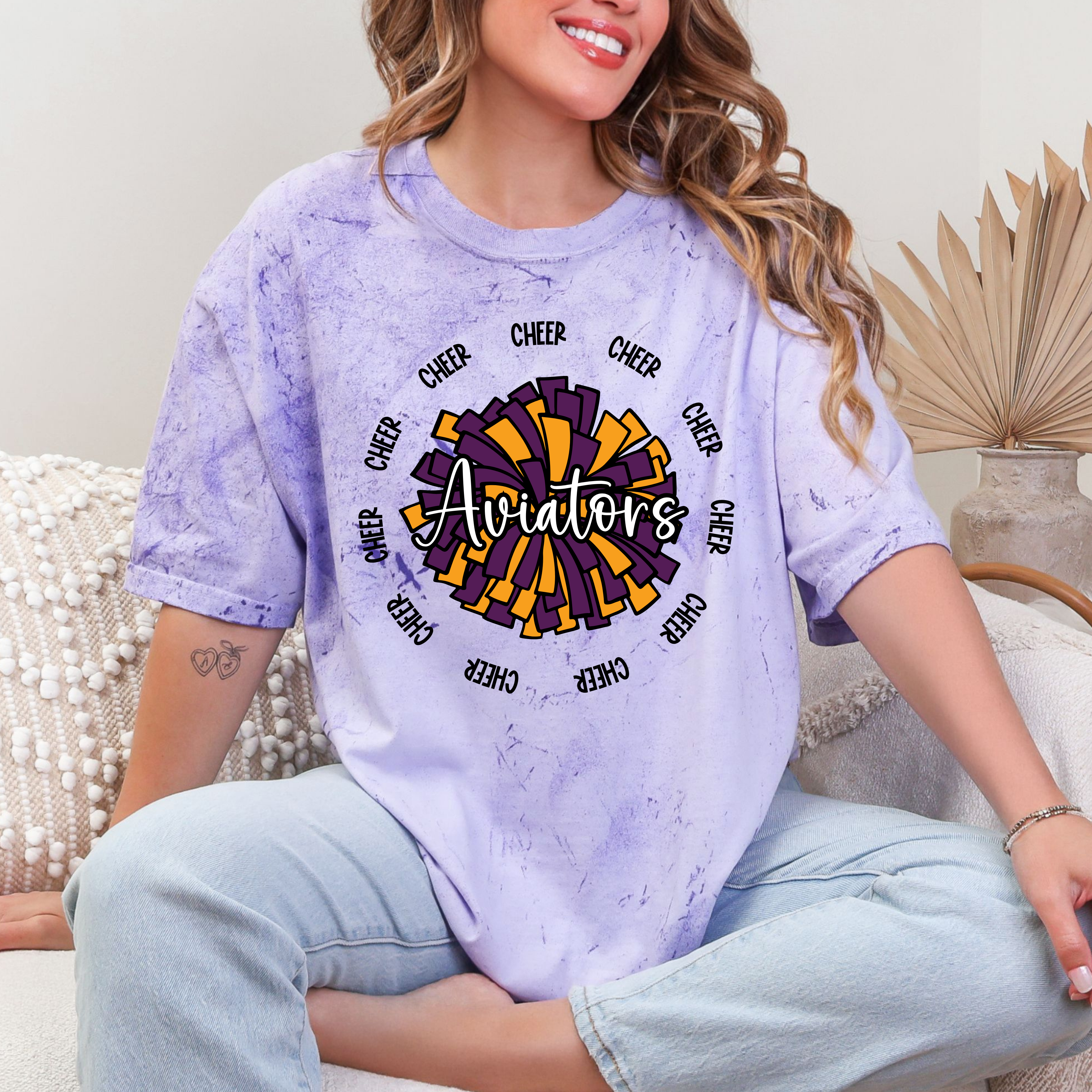 Aviators Cheer PomPom || Comfort Colors || Wee Aviators