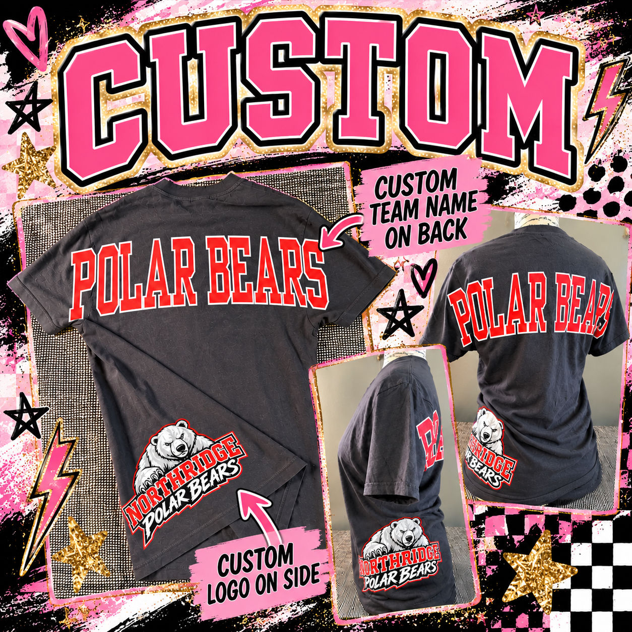 CUSTOM Oversized Varsity Mascot