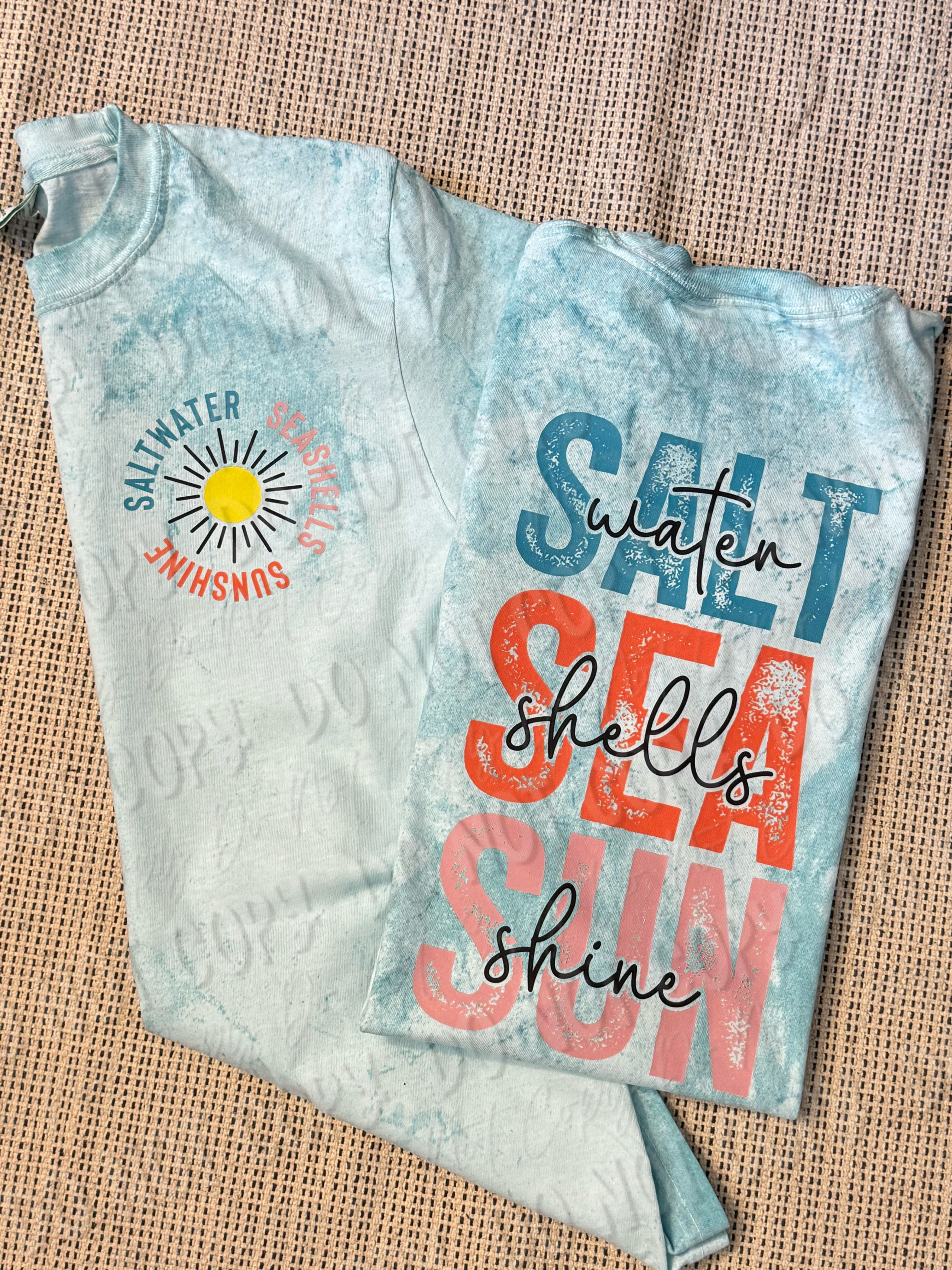 Salt Water - Sea Shells - Sun Shine || Comfort Colors Brand || Ready To Go