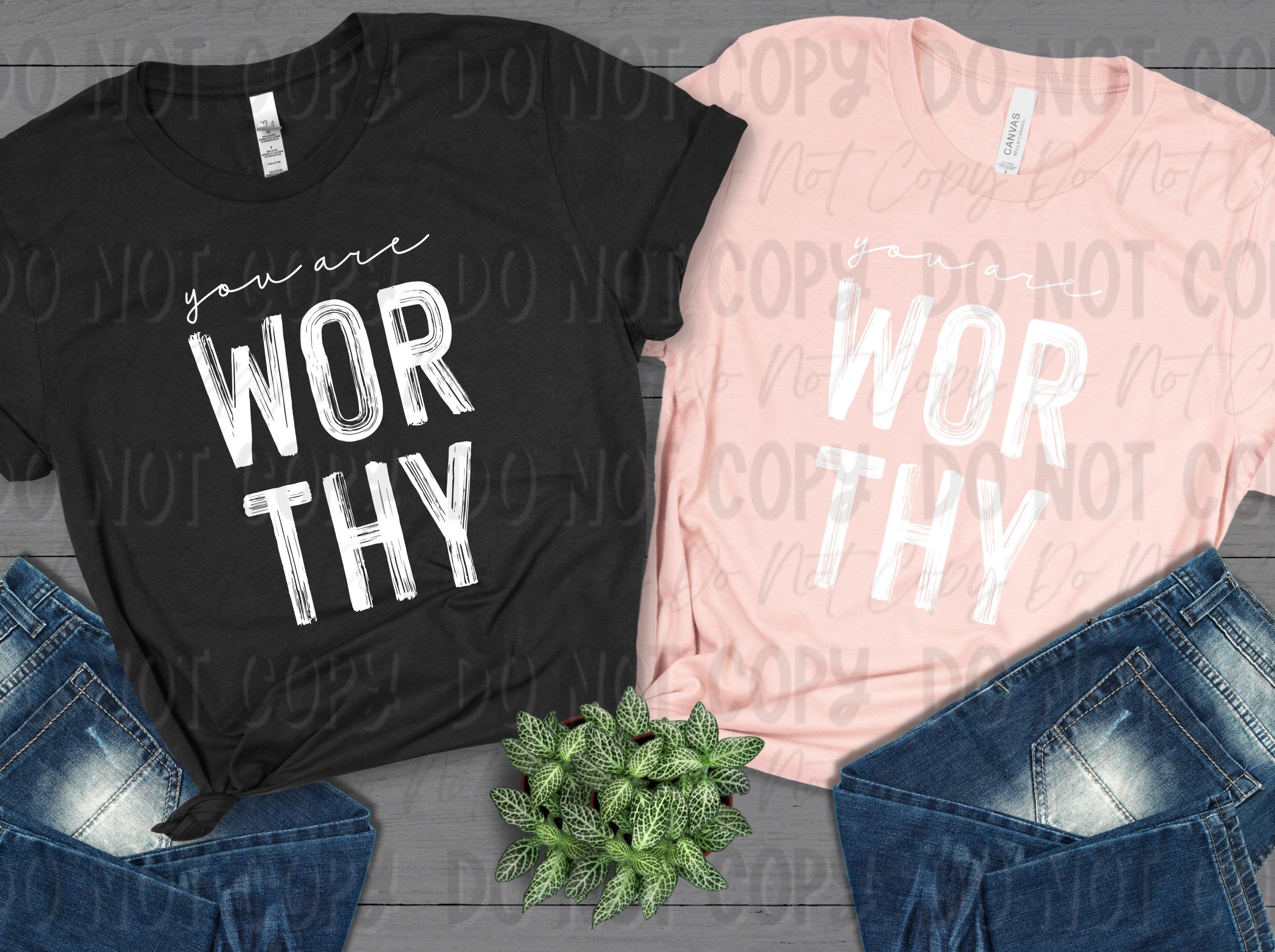 You Are Worthy - White Design