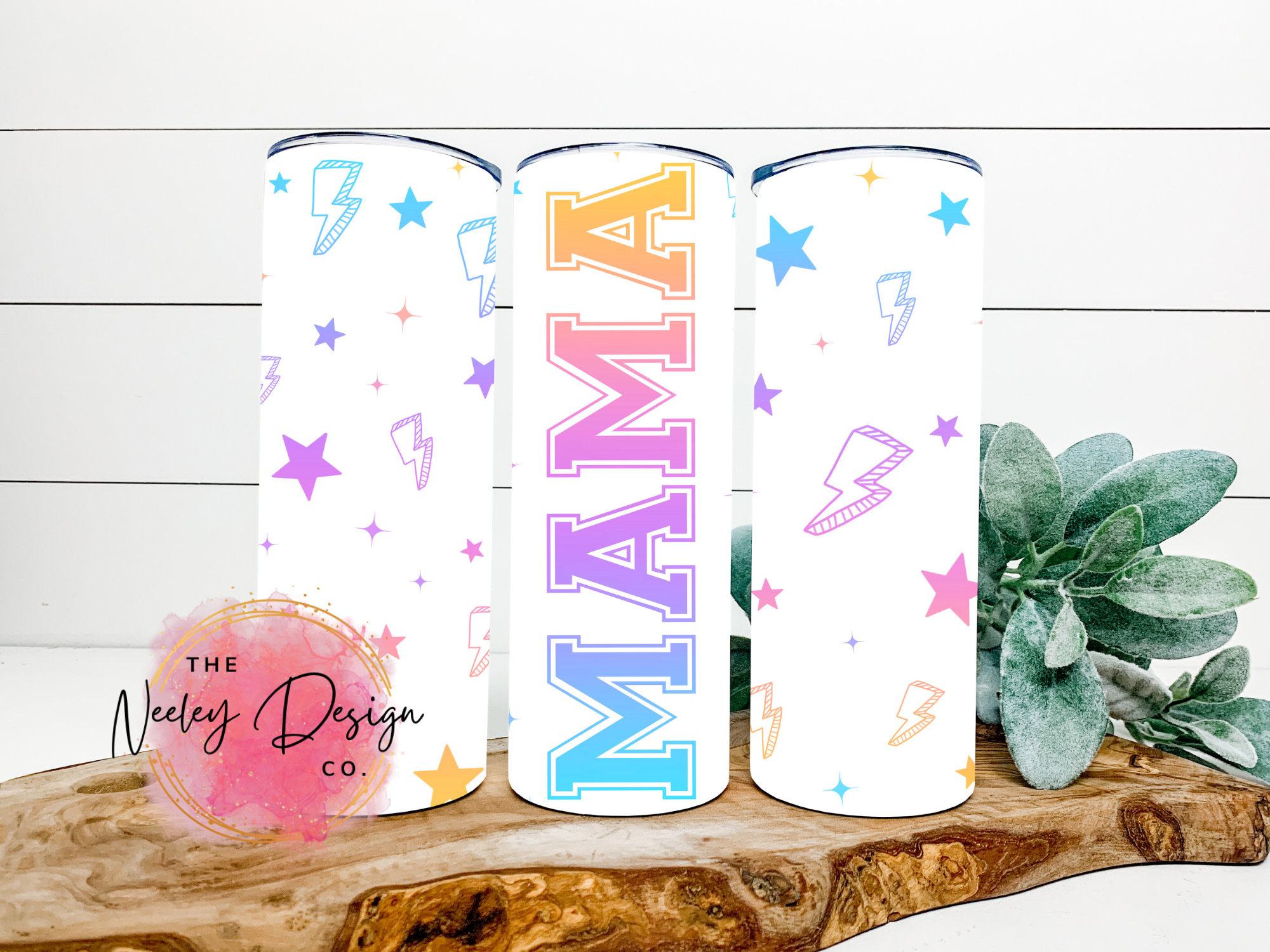Mama Star & Bolt Stainless Steel Tumbler