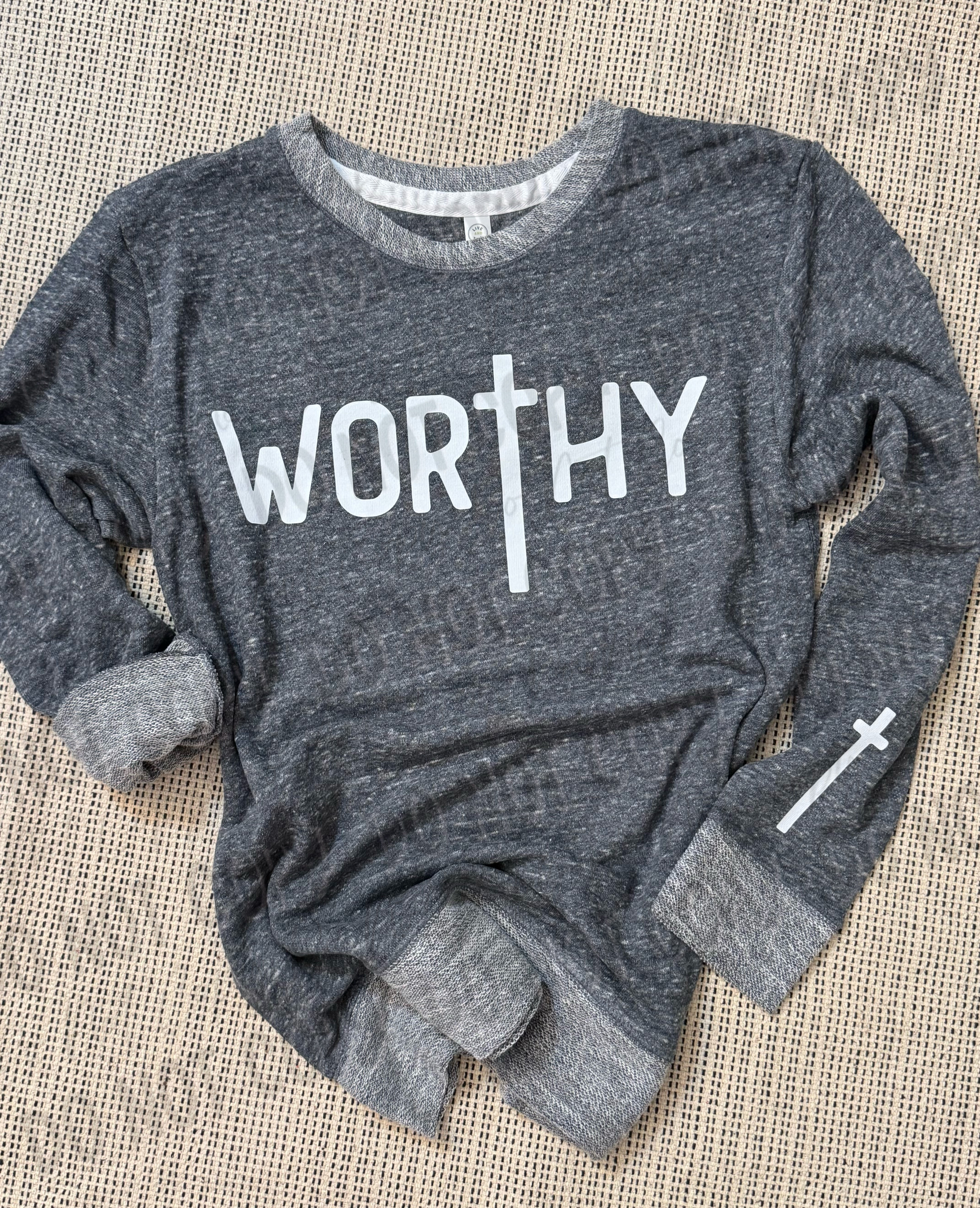 Worthy || Lightweight Sweatshirt || LAT Brand || Ready To Go