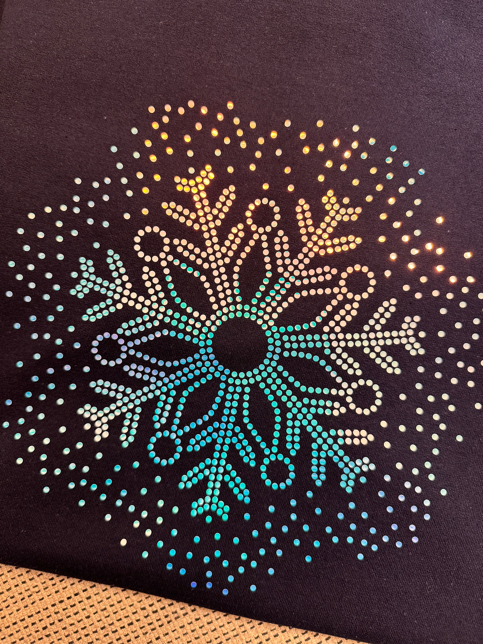 Thumbnail: Snowflake Spangle Sweatshirt || Gildan Brand | Ready To Go 