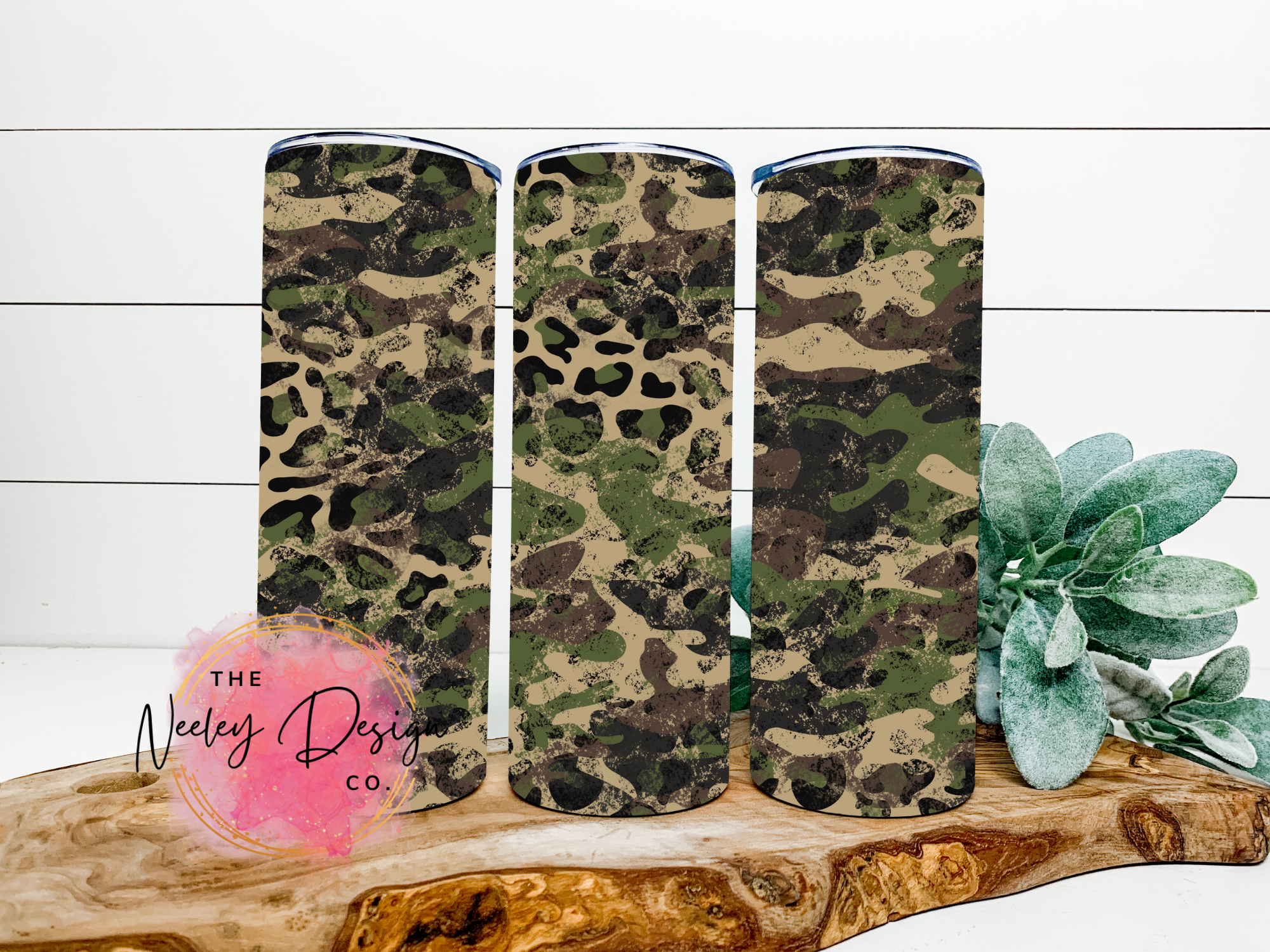 Leopard Camo Stainless Steel Tumbler