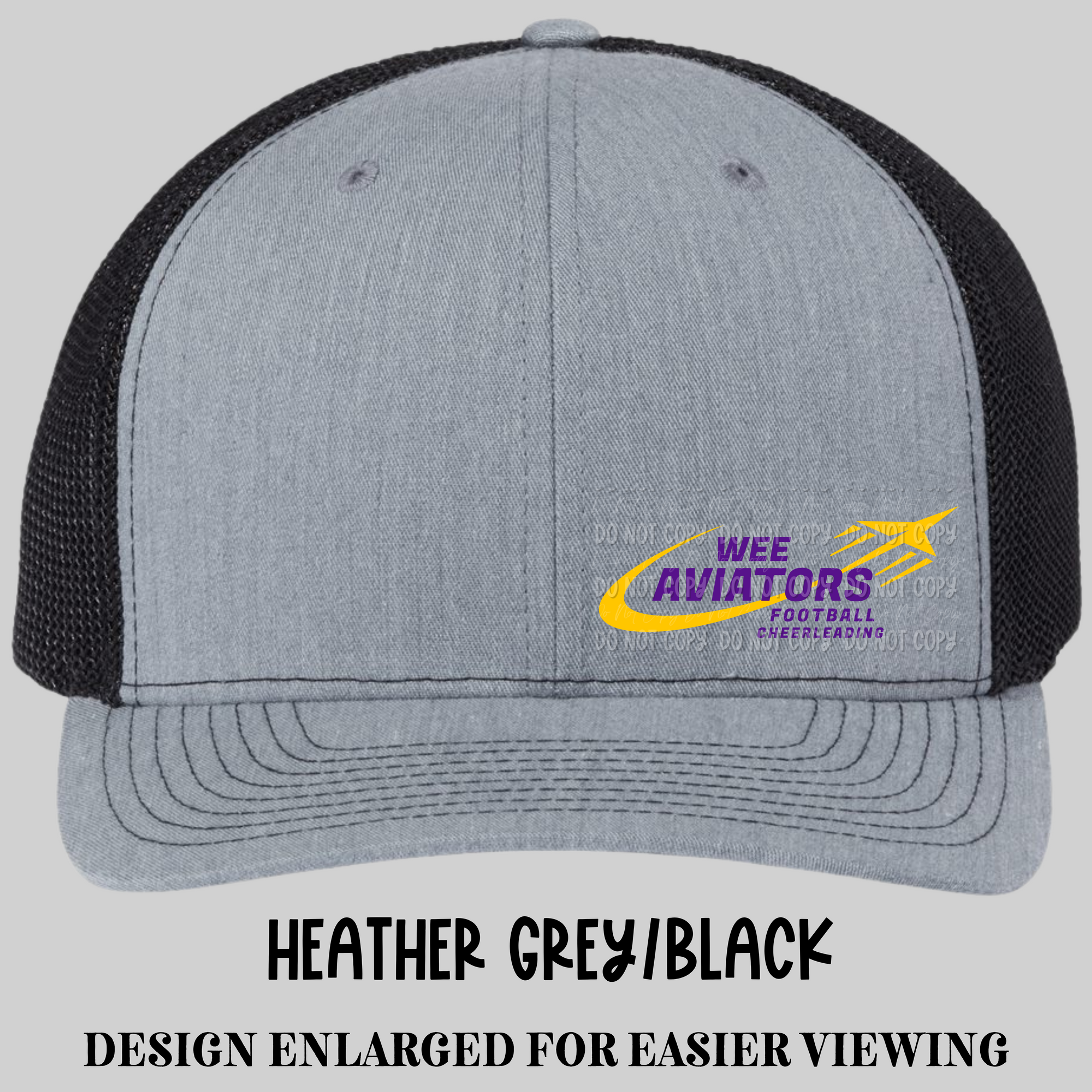Wee Aviators Football And Cheerleading Logo Hat