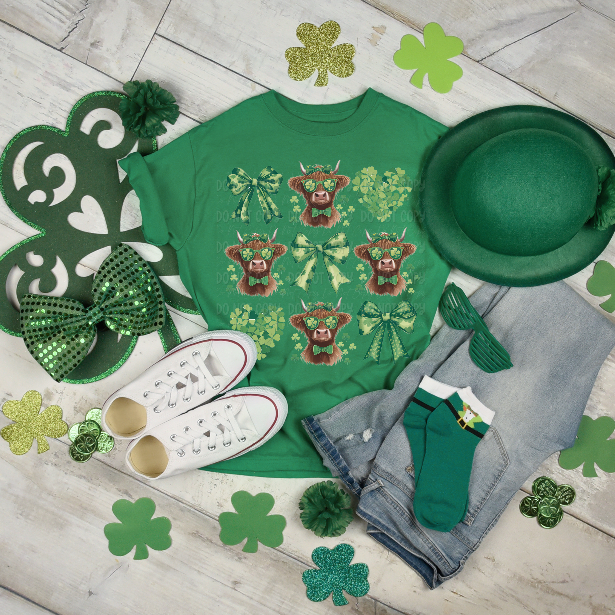 Highland Cow St. Patrick’s Day